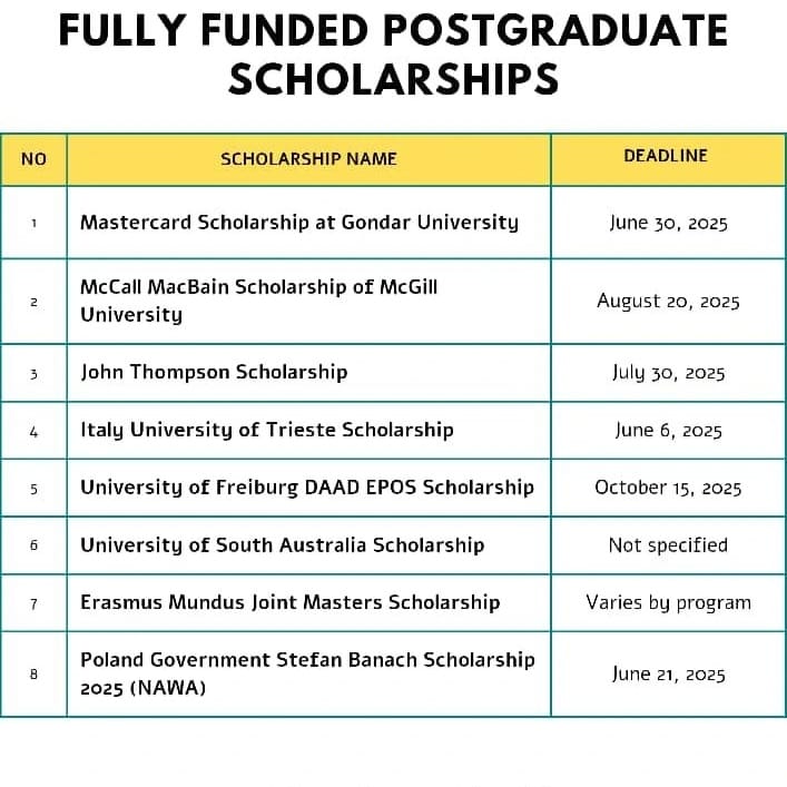 Top 8 Fully Funded Scholarships for Bachelor’s, Master’s & PhD Programs in 2025–2026 | No IELTS Required