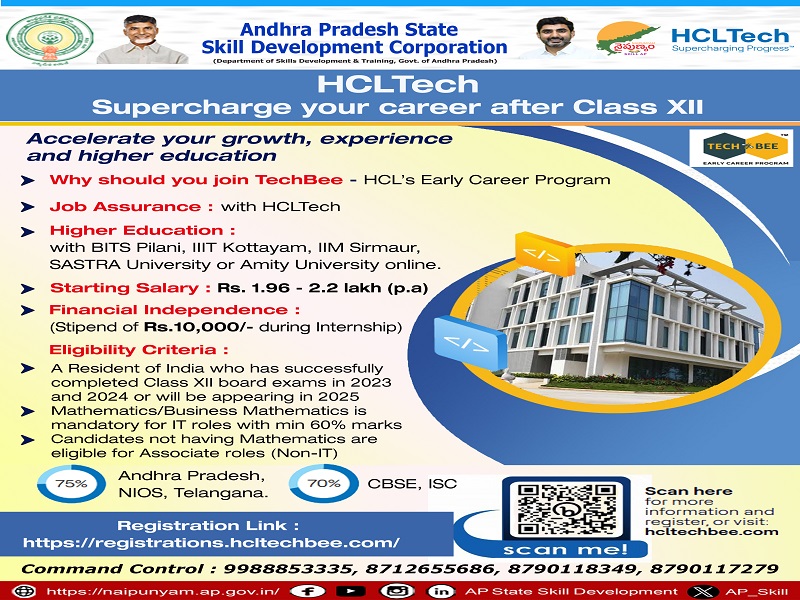 TechBee Program – Full Time IT Jobs for Class 12th Pass Students | Apply Now