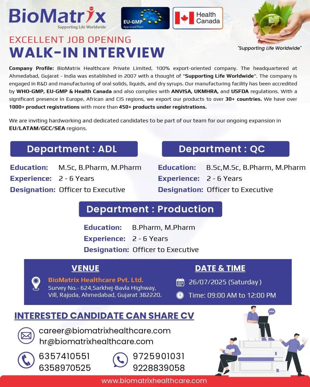 Walk In Drive | ADL, QC & Production Jobs