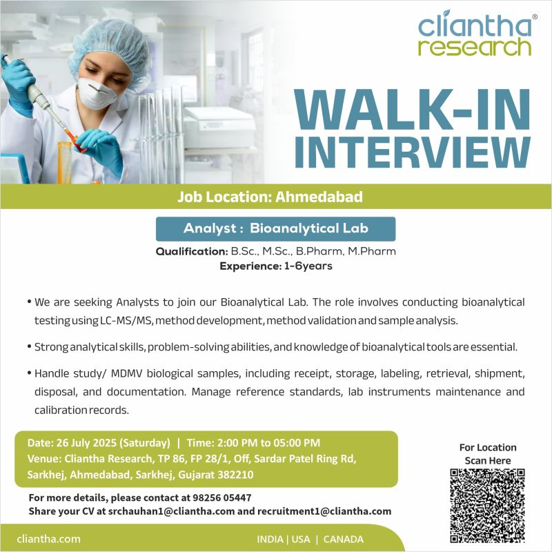 Walk In Interview for Analyst Jobs