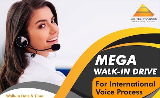 Vee Healthtek Walk-In Drive | AR Caller Trainee Jobs for Any Graduates