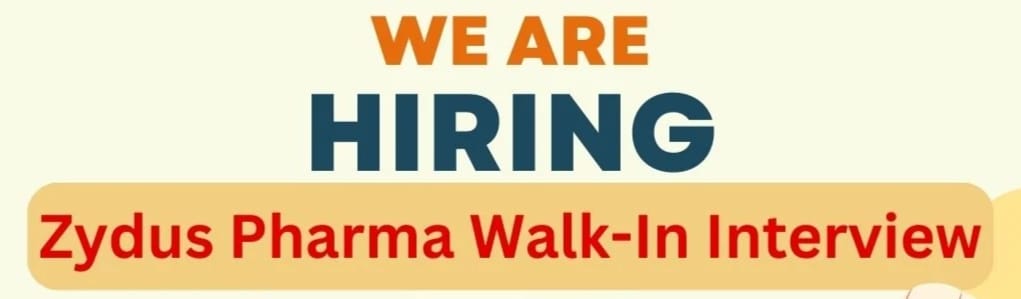 Zydus Biologics Walk In Interview – Biotechnology & Life Sciences Jobs