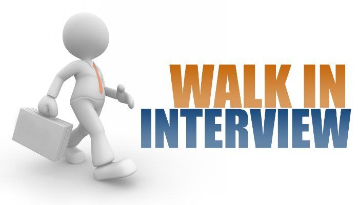 Walk-In Interview for QA, QC, ADL, R&D and Stores