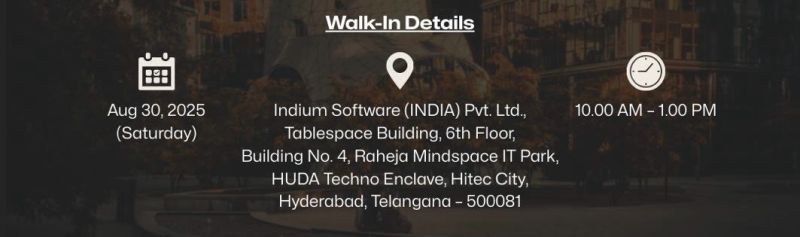 Walk-In Interviews & Hiring Alert: Automation, Testing, Technician & Data Engineer Jobs