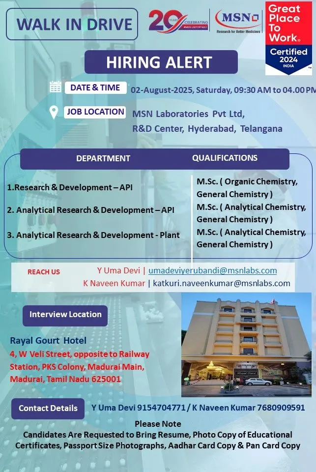 Walk In Drive for Freshers – R&D and ARD Jobs