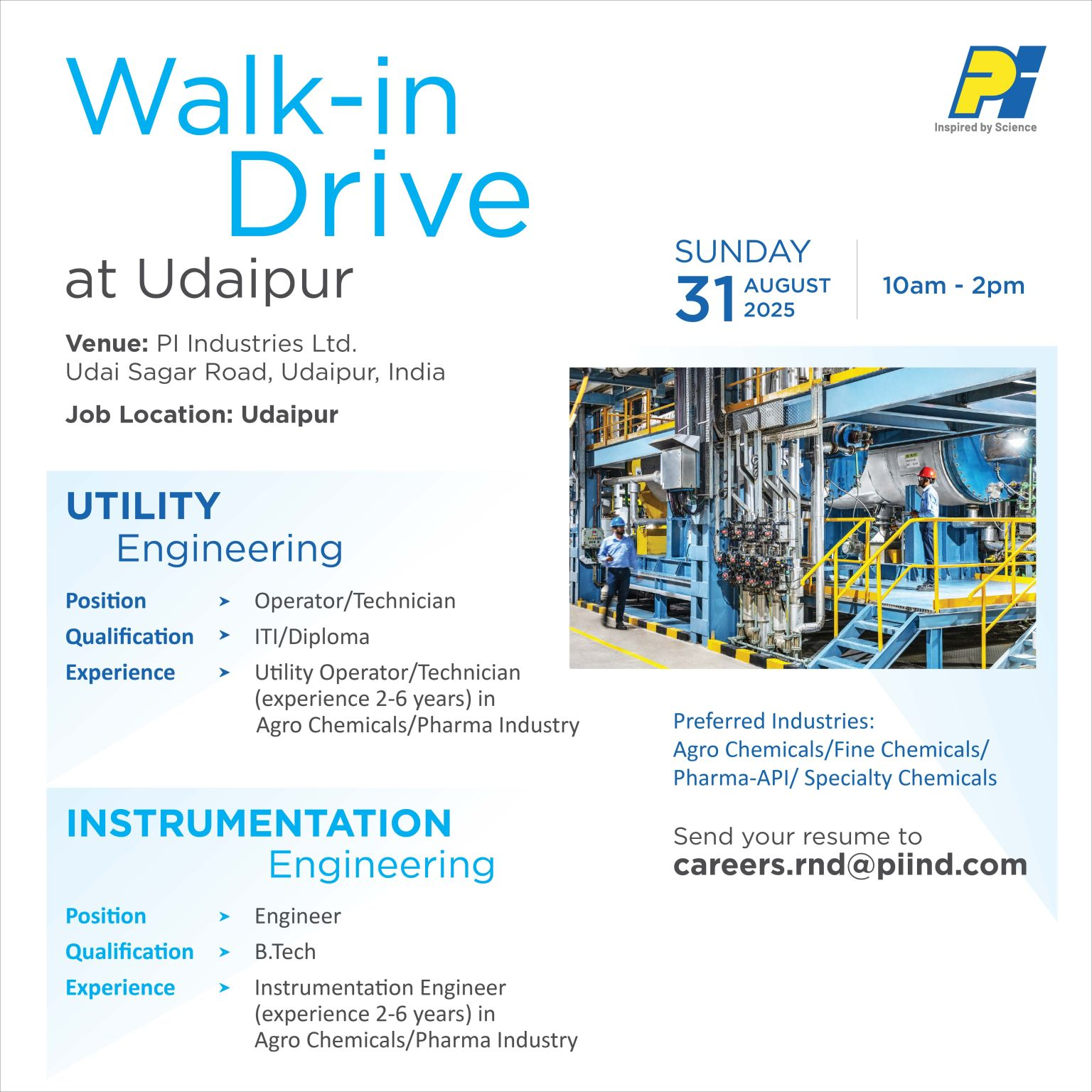 Engineering Jobs – Utility & Instrumentation Roles