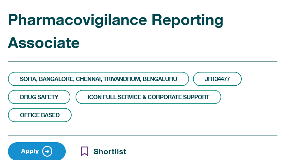 ICON plc Hiring Pharmacovigilance Reporting Associate | Fortrea Clinical Pharmacist Jobs | EVERSANA Medical Writer | Navitas Study Nurse | Aragen Junior Research Associate – Life Sciences Careers