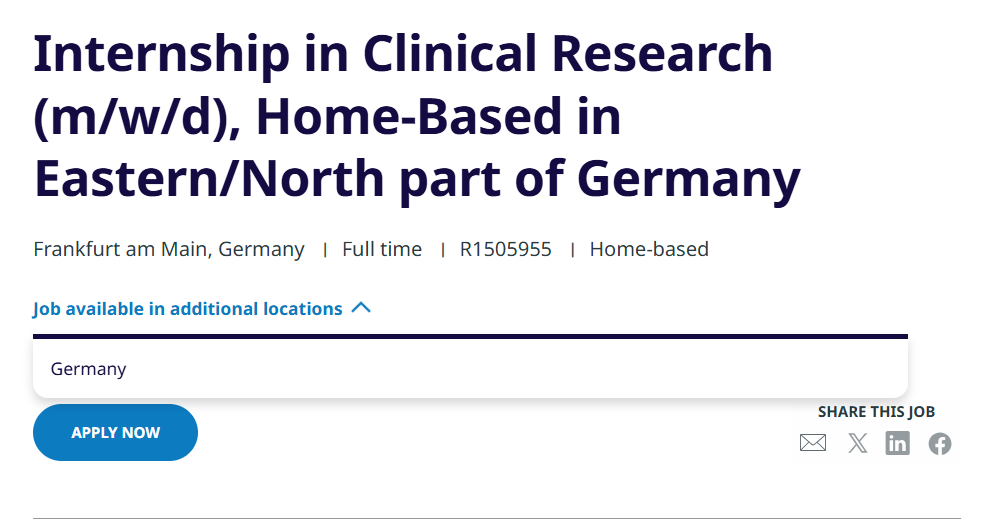 IQVIA Clinical Research Internship in Germany, Biocon Academy Applied Microbiology Program & Biological E Freshers Jobs