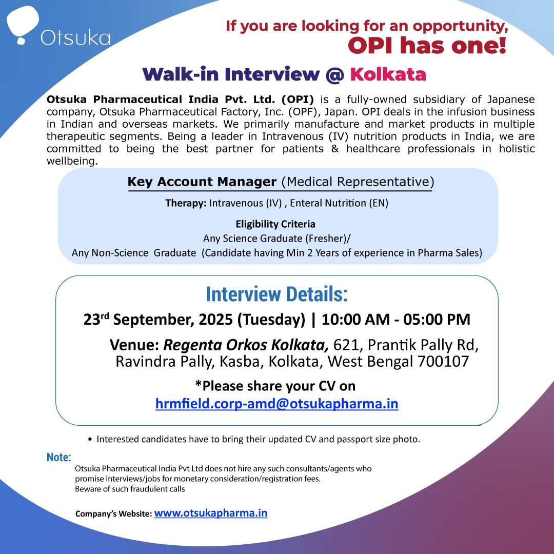 Walk-in & Hiring | Pharma & IT Jobs