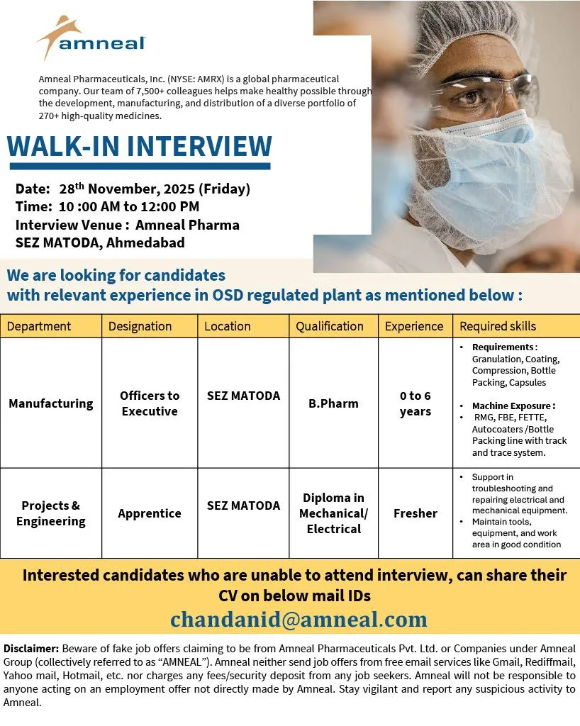 Mega Walk-In Interviews for Freshers & Experienced