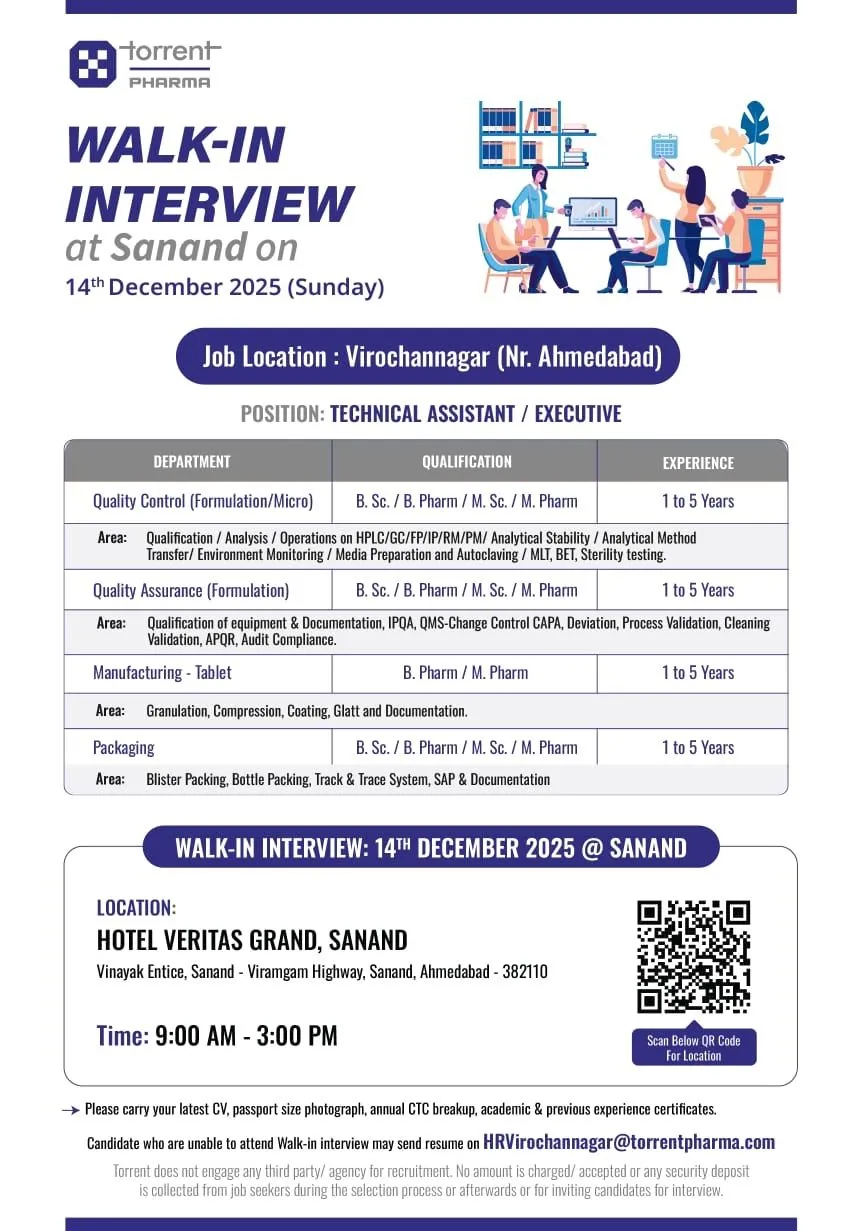 Fresher Drive & API Walk-In Opportunities