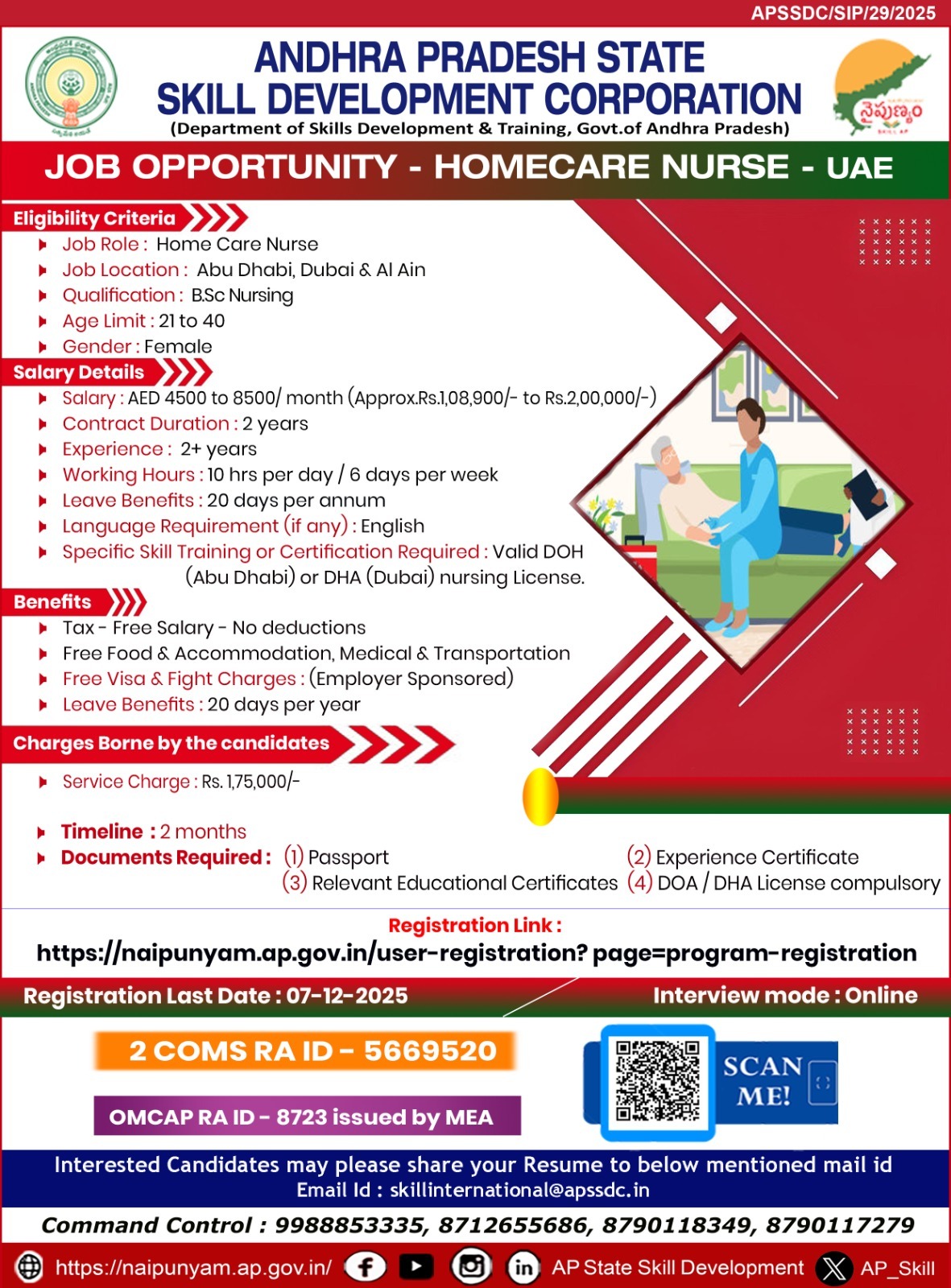 Homecare Nurse Jobs in UAE (Dubai, Abu Dhabi, Al Ain) | Salary AED 4500–8500