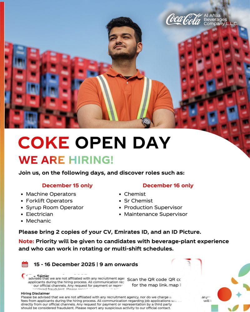 Al Ahlia Beverages | Cognizant | Mphasis | Apollo Pharmacy | Tech Mahindra Hiring