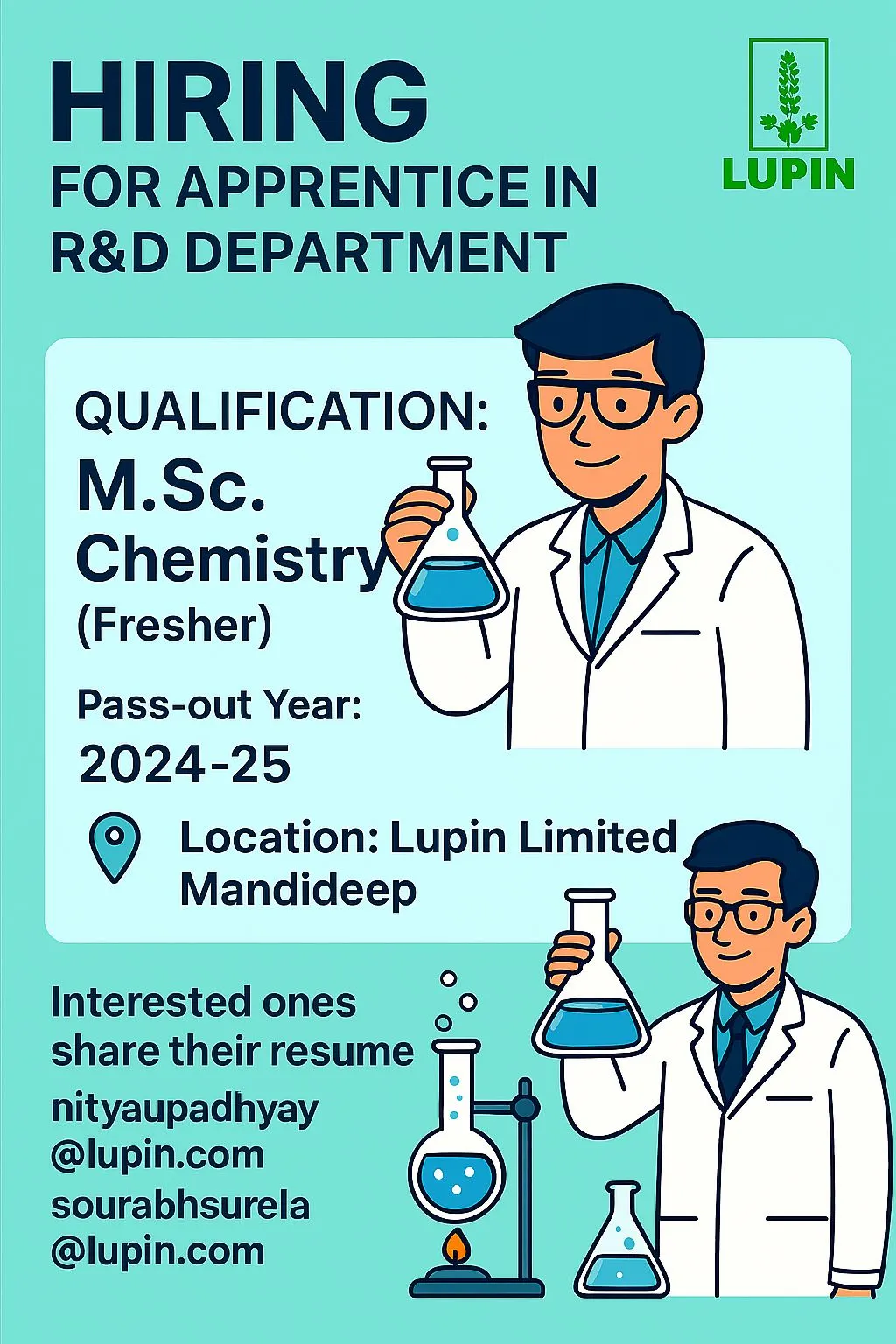 Mega Walk In Interviews – Pharma Jobs for Freshers & Experienced 