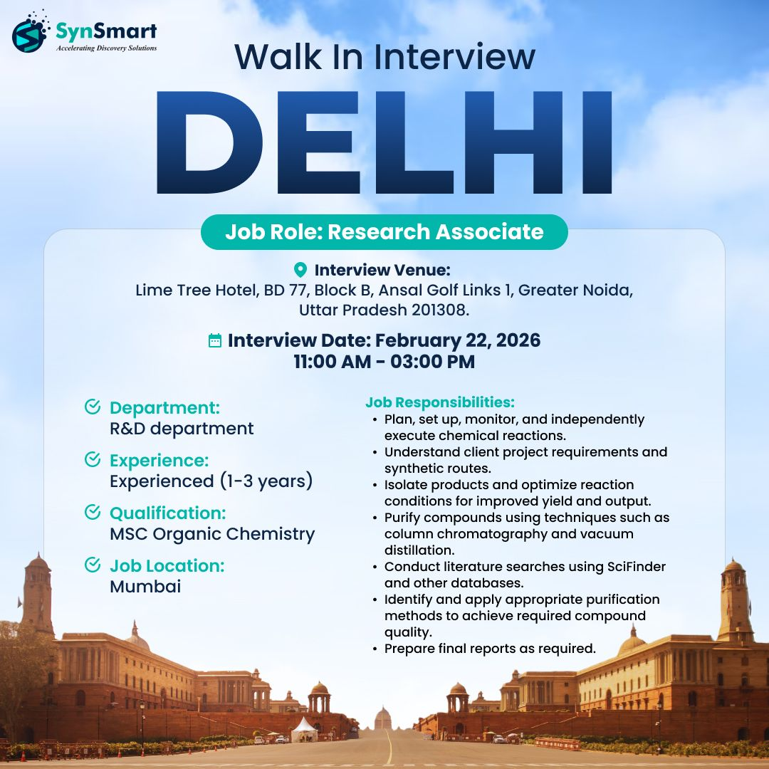 Pharma Mega Walk-in Interviews | 100+ Openings